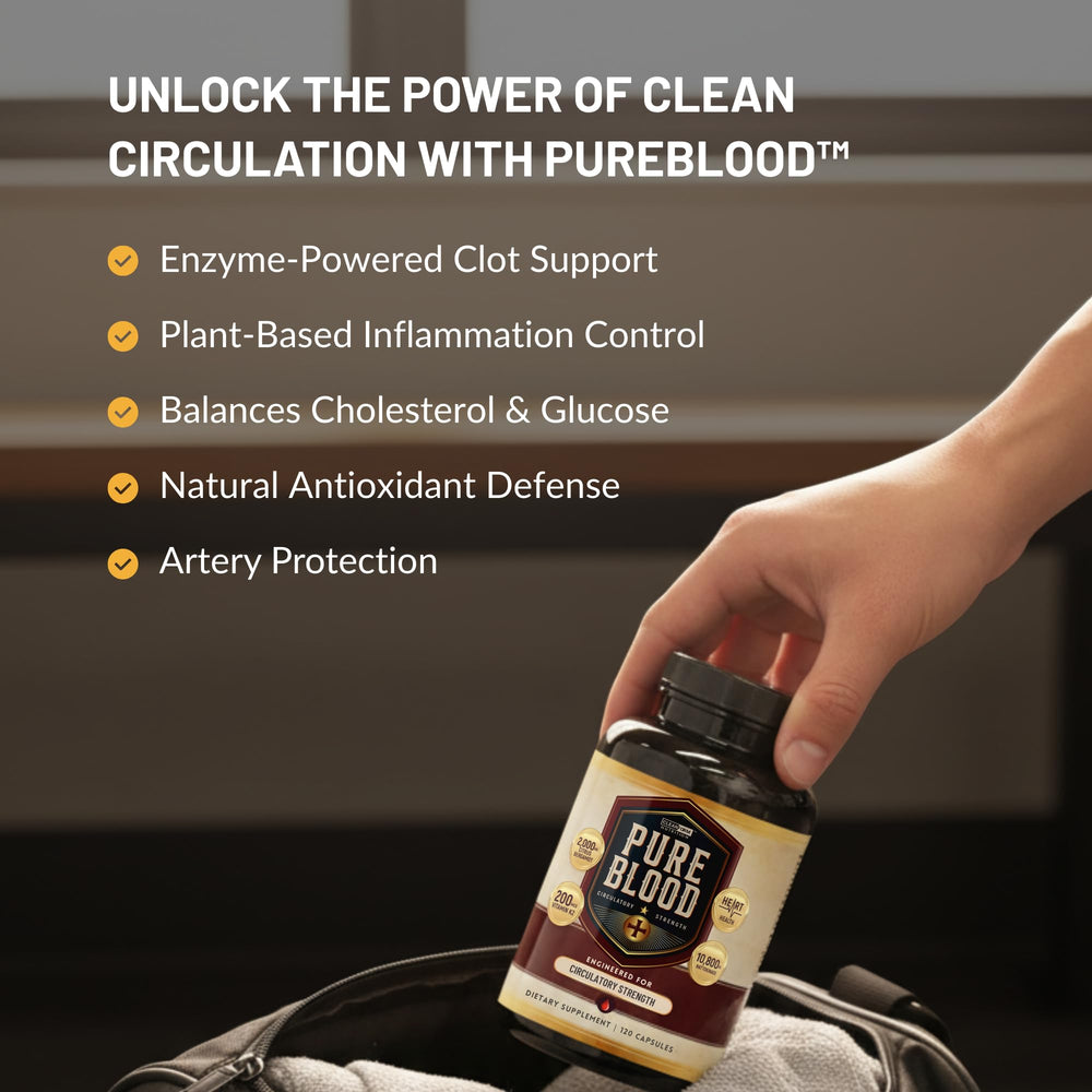 CleanForm PureBlood capsule in hand for size comparison and convenient daily use