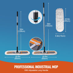 CLEANHOME detail of mop's 180-degree rotating head for maneuverability