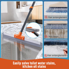 CLEANHOME squeegee clearing water on pool deck to speed dry times