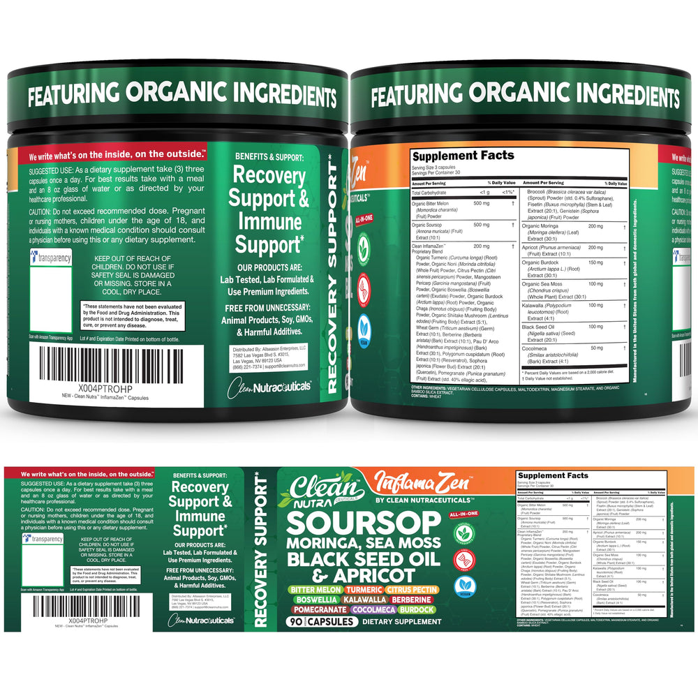 Clean Nutraceuticals capsules in hand with ruler showing compact size and portability benefit