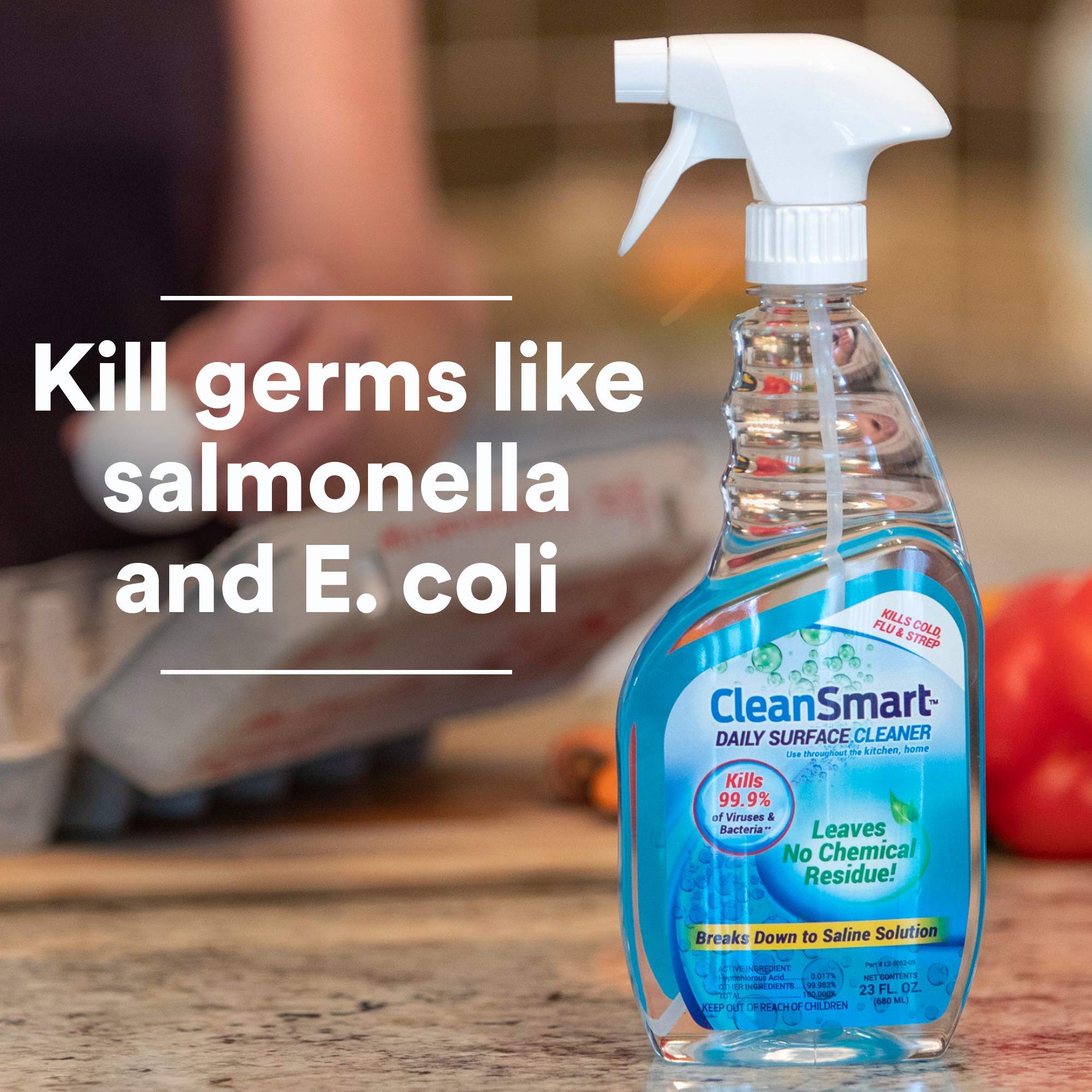 CleanSmart label detail showing ingredient highlights and usage directions