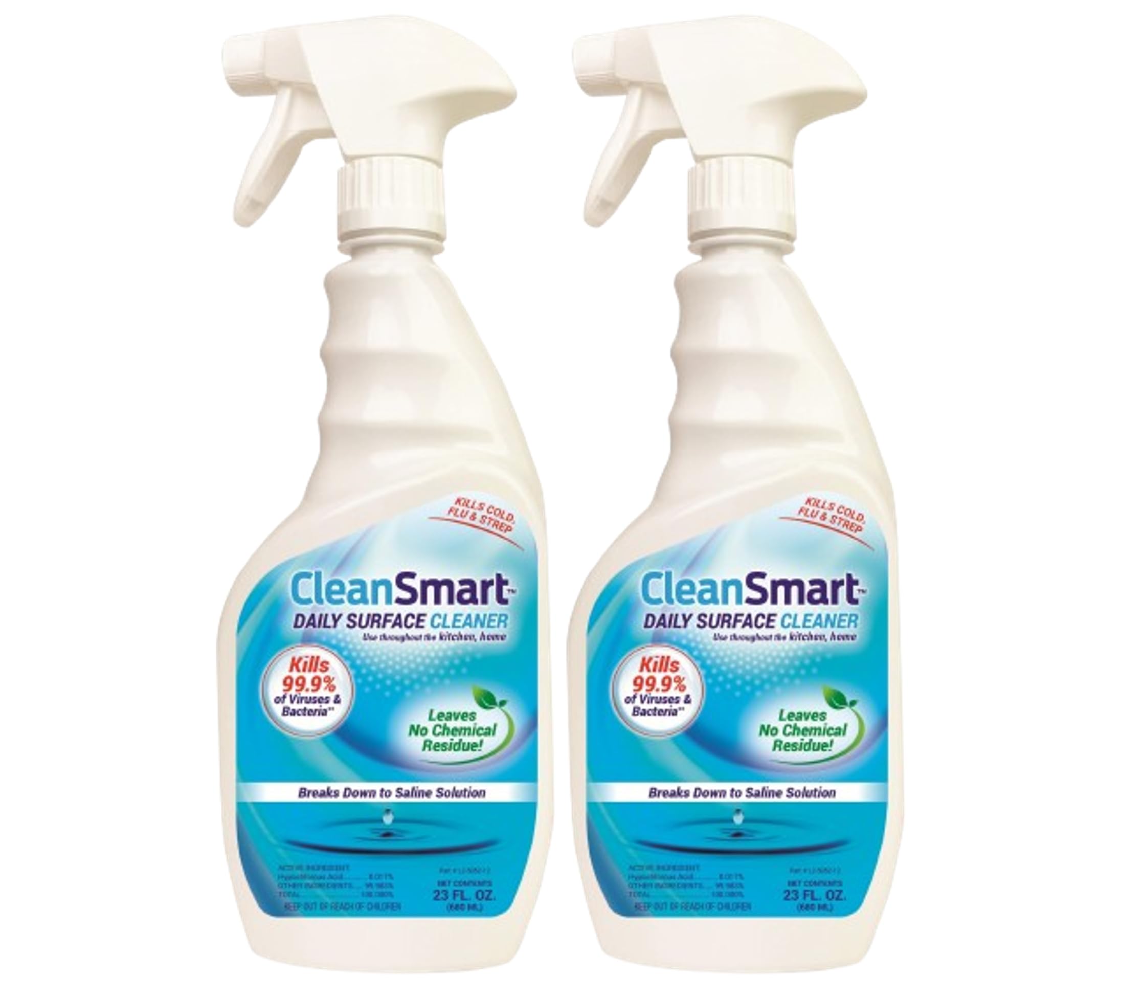 CleanSmart front packaging showing 23 oz bottle and brand visibility for easy identification