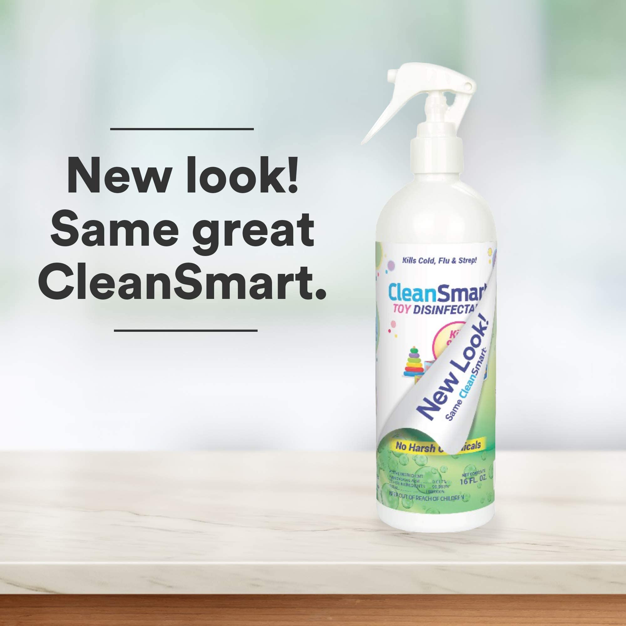 CleanSmart ingredients label detail highlighting simple, non-toxic formulation