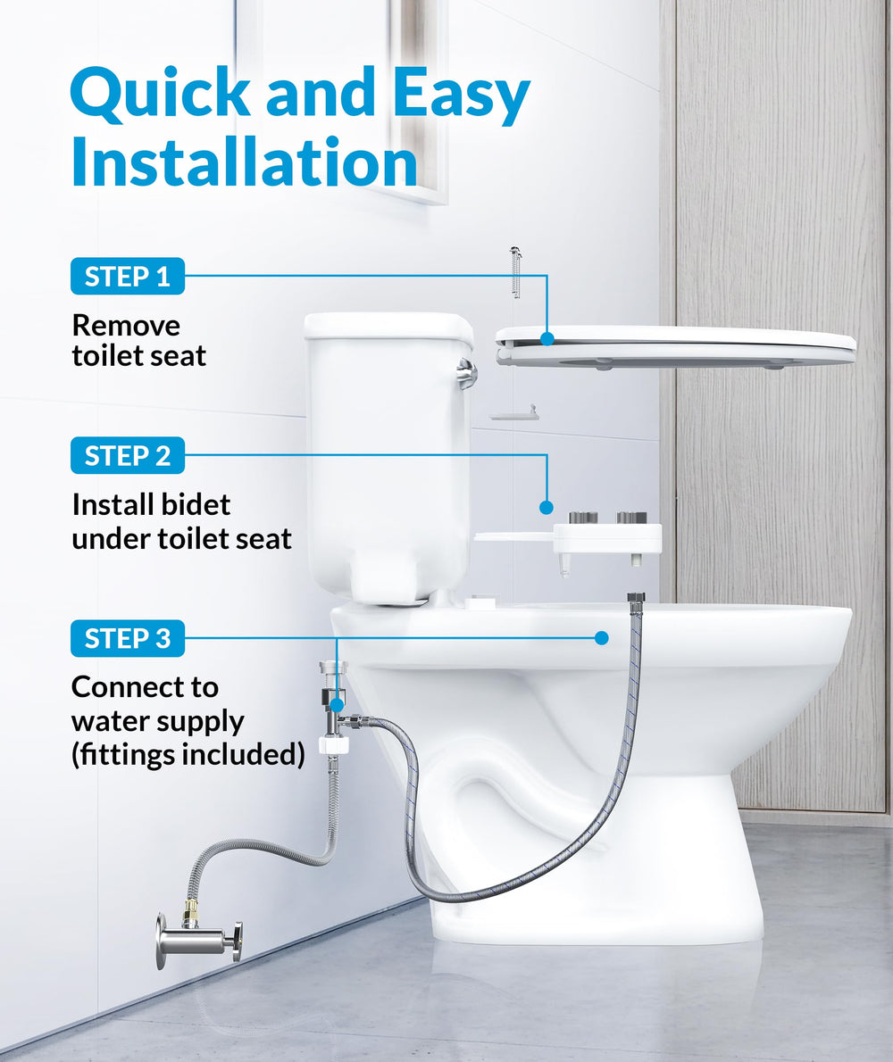 CLEAR REAR control dial detail for easy adjustable water pressure