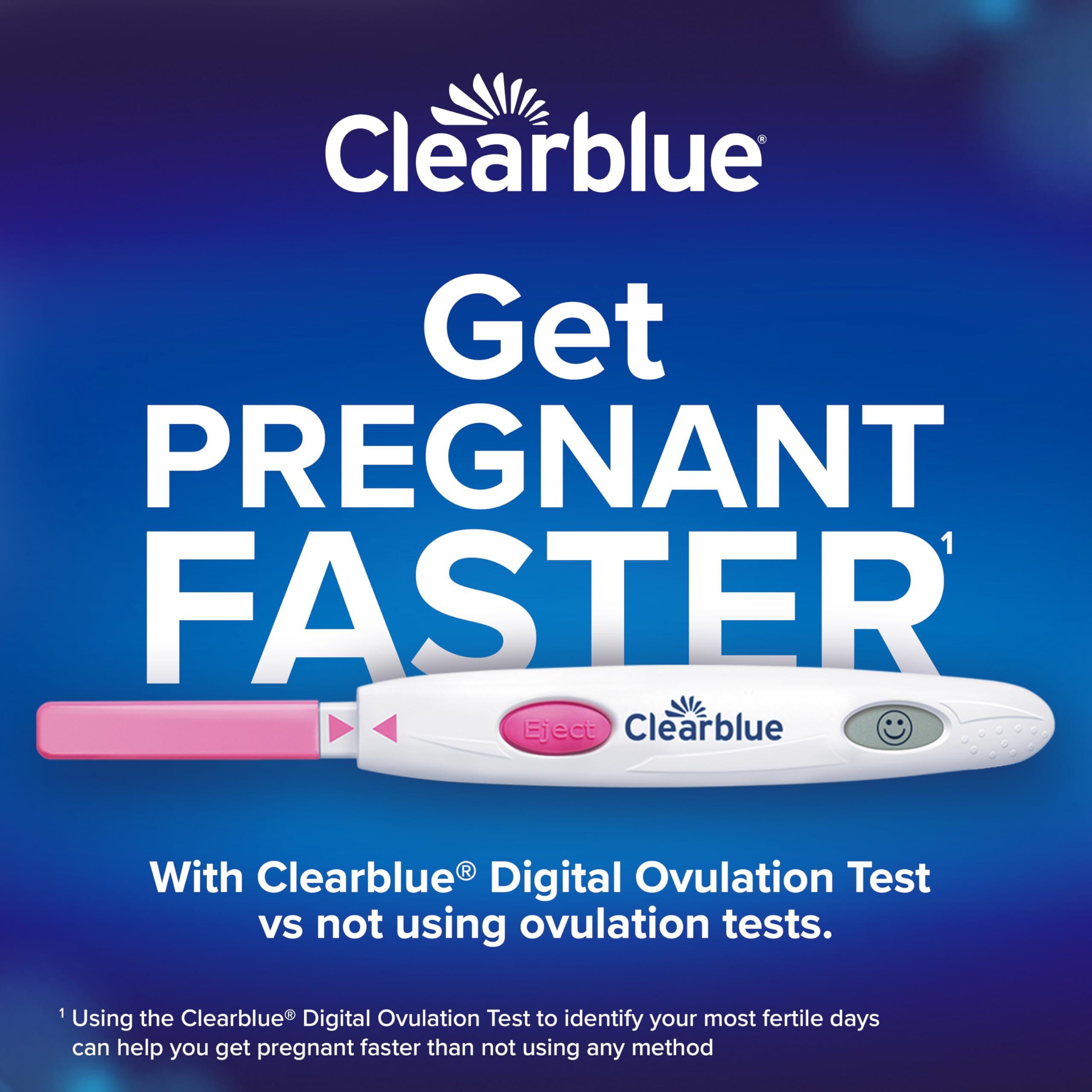 Clearblue test stick absorbent tip close-up for accurate sampling