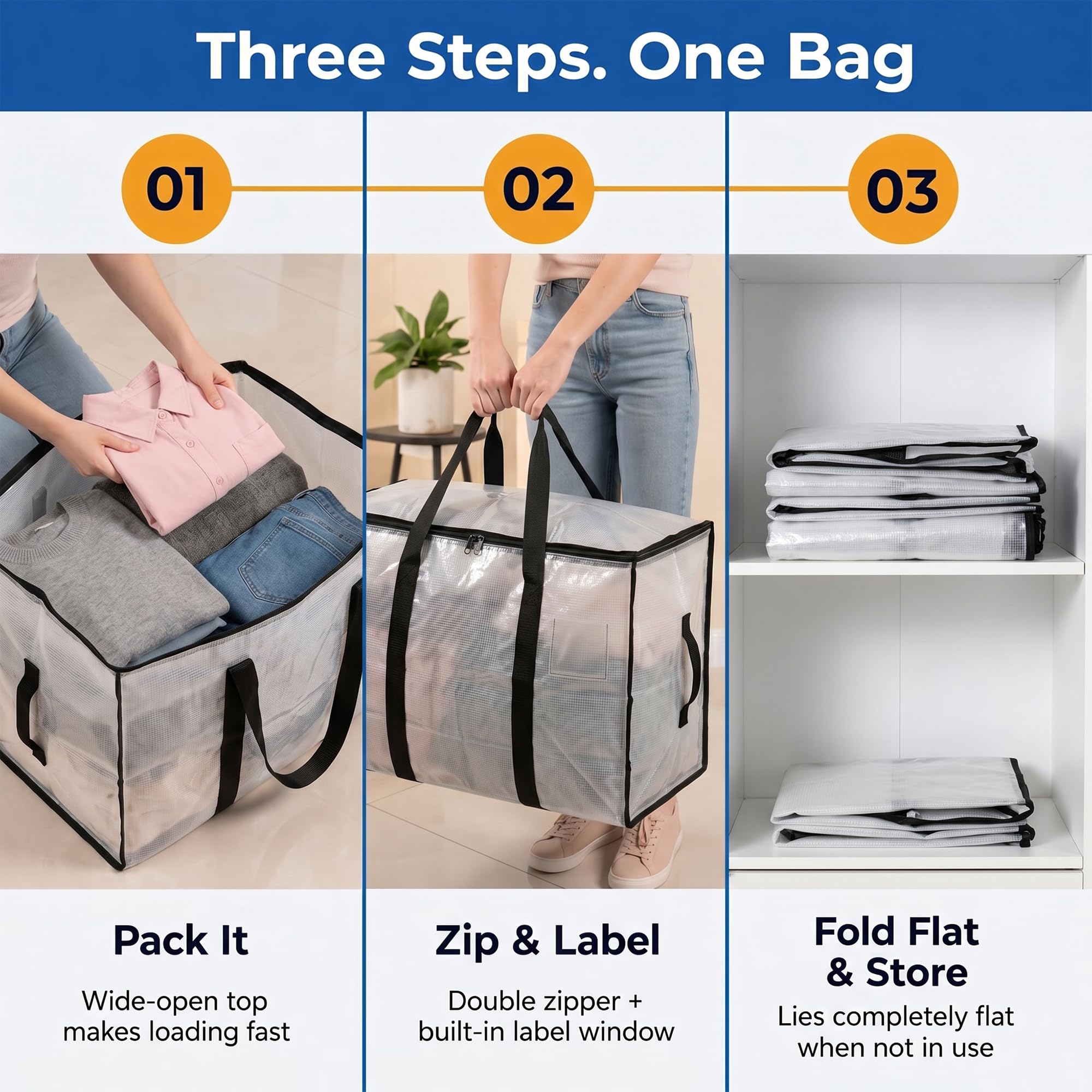 ClearSpace clear panel showing contents for quick identification