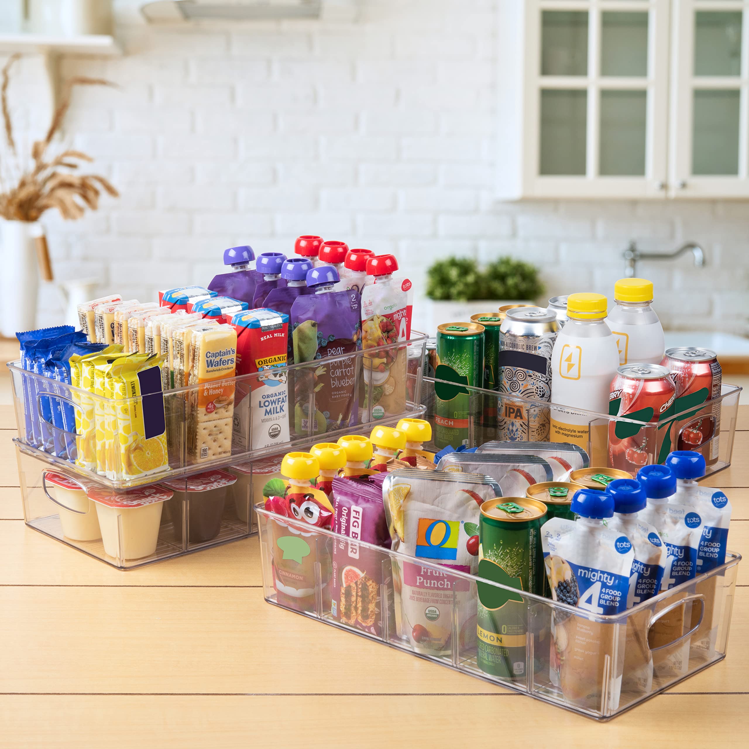 ClearSpace bin in fridge organizing condiments and small items neatly