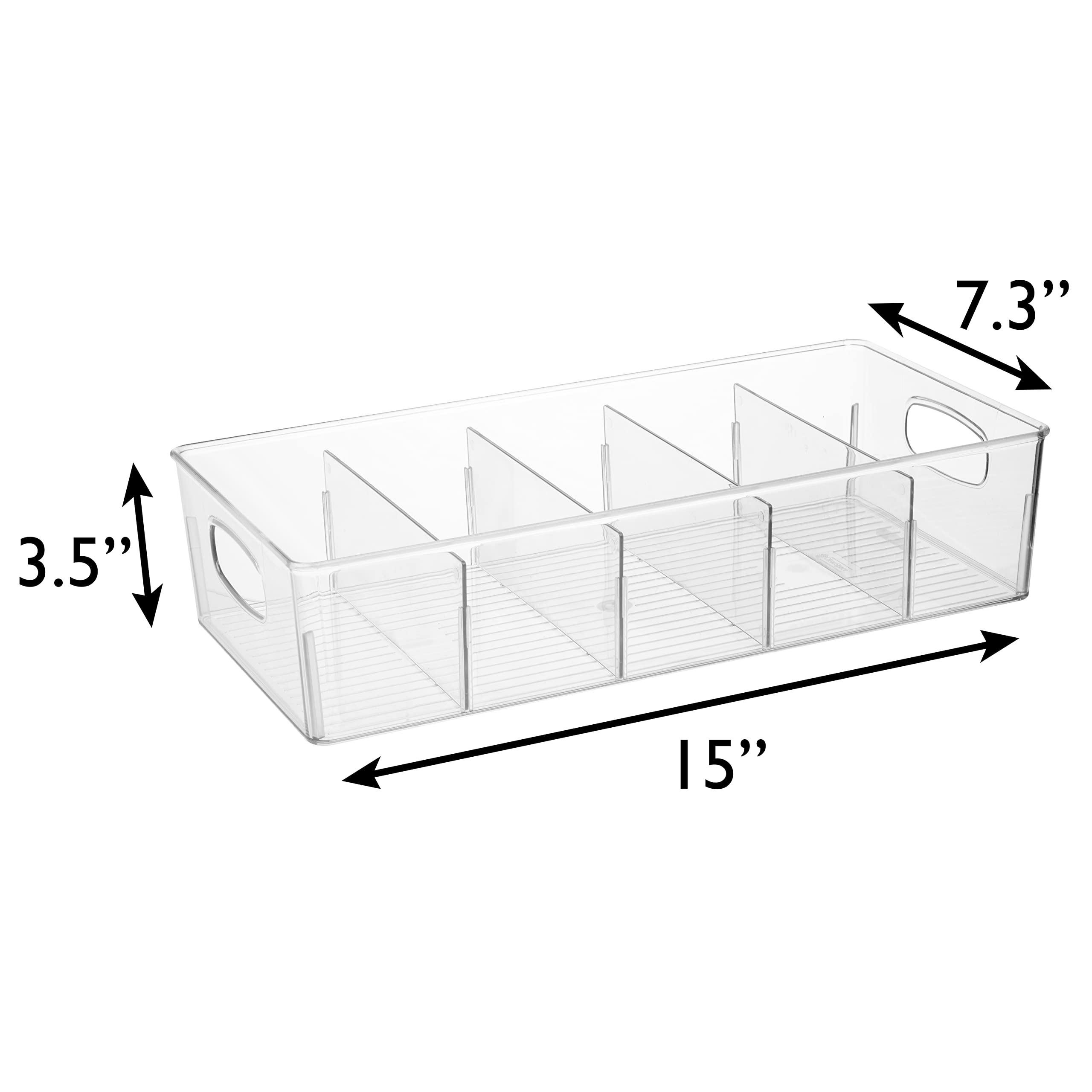 ClearSpace bin on kitchen counter holding snacks for quick access