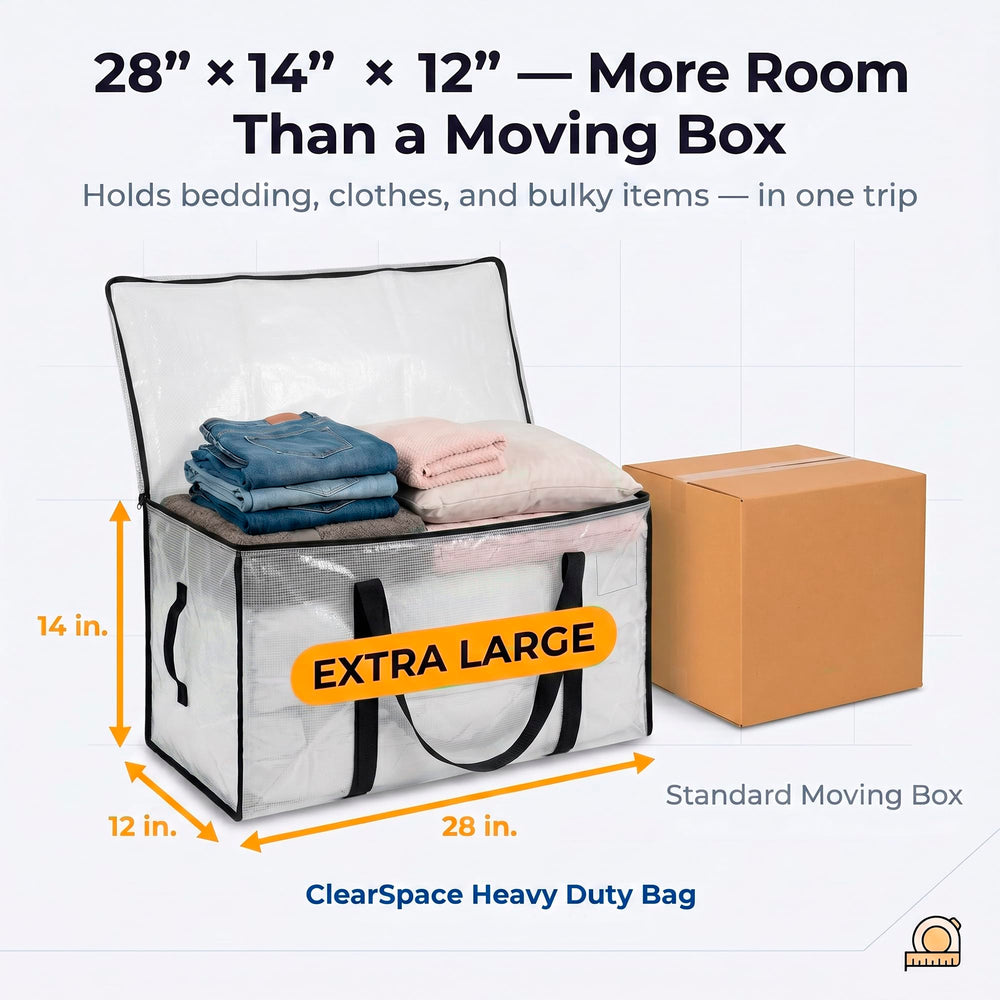 ClearSpace side handle lift action enabling easier two-person transport