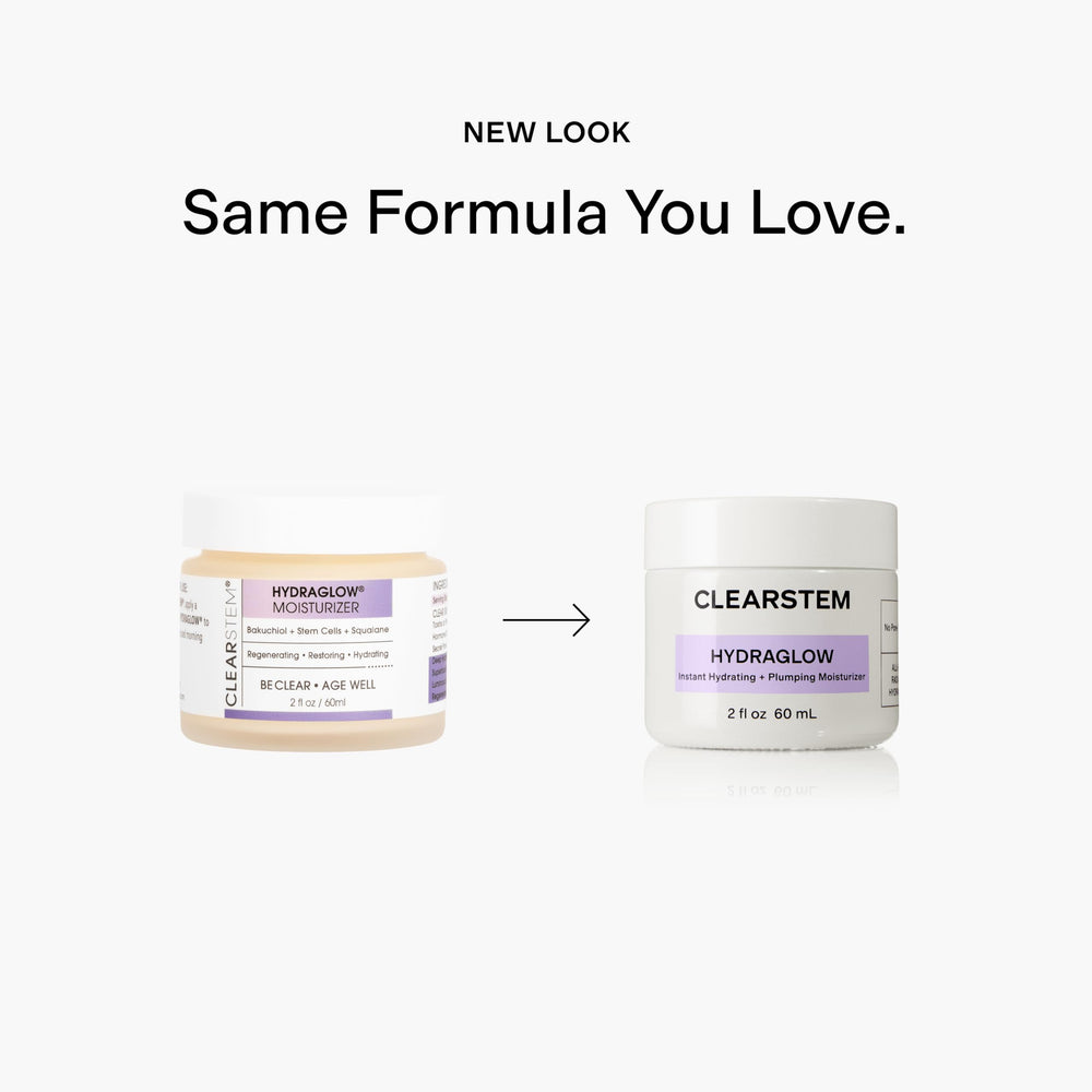 CLEARSTEM before and after skin texture comparison showing improved smoothness