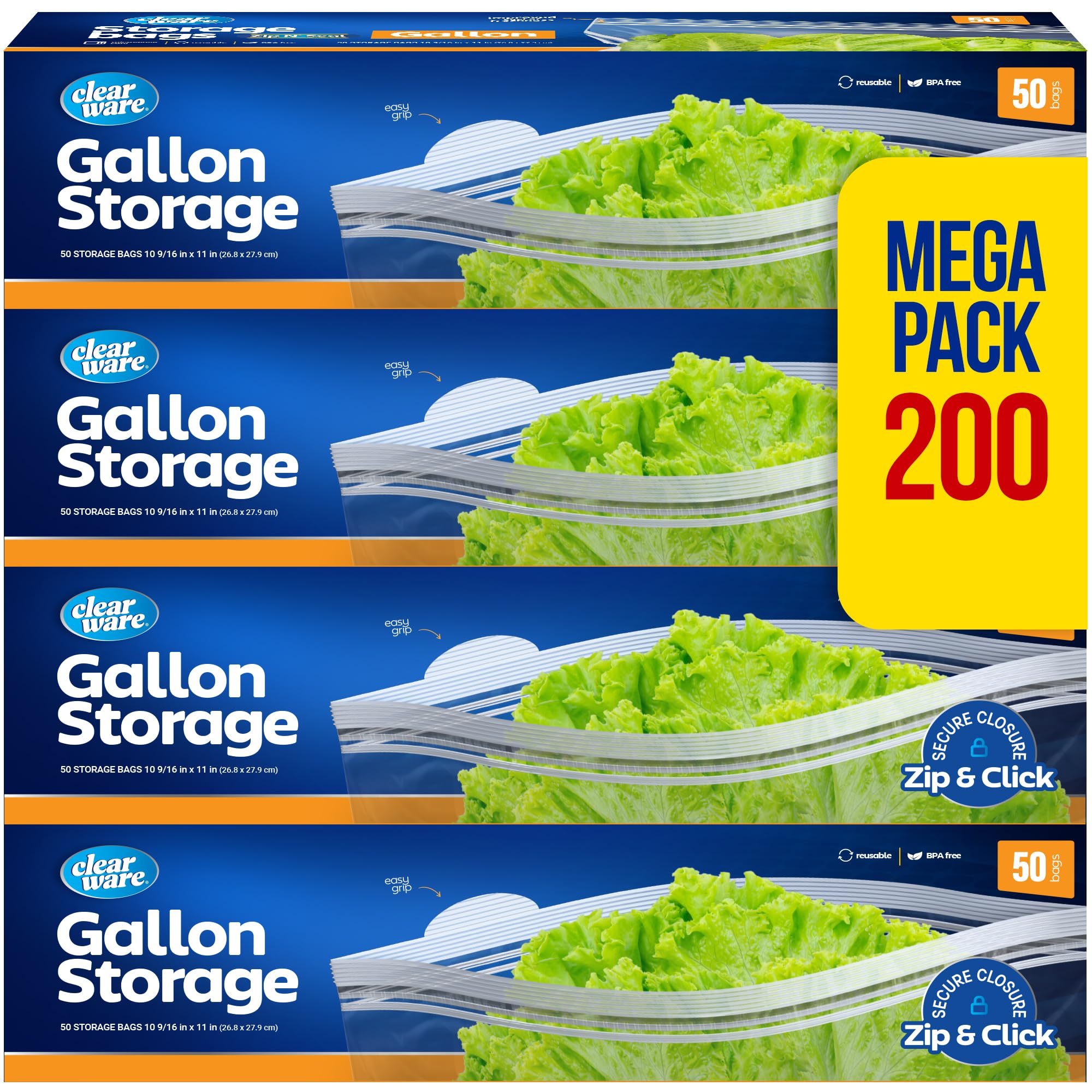 CLEARWARE front packaging showing 200-count benefit and product branding