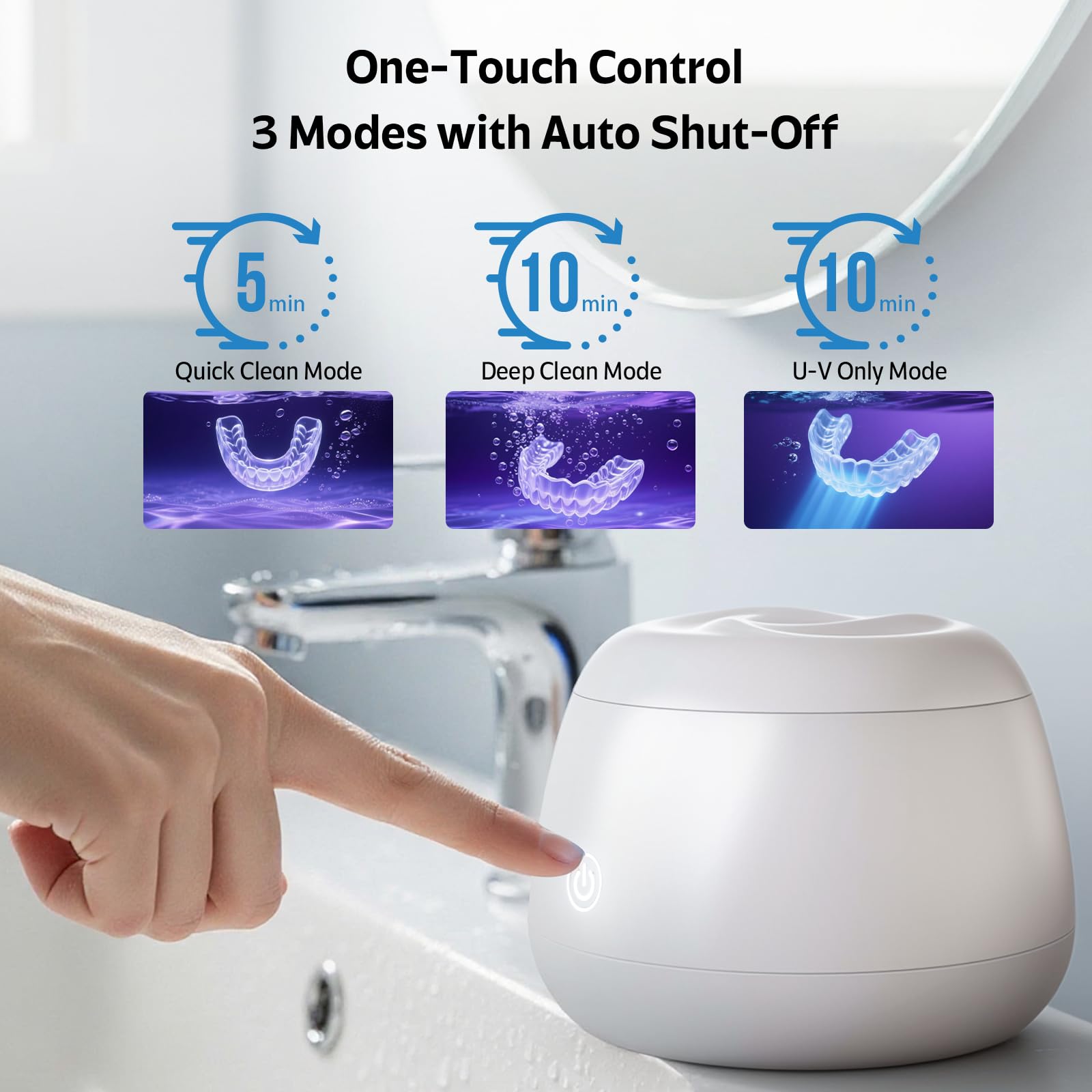 Clelifove pocket-sized cleaner held in hand illustrating travel-friendly size and low-noise convenience