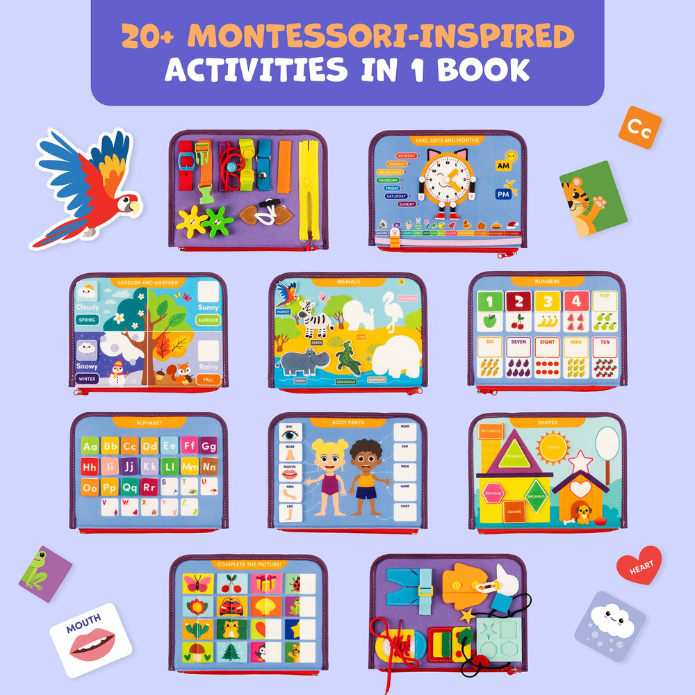 Clever Fox Play opened to display 20+ activities, encourages independent learning