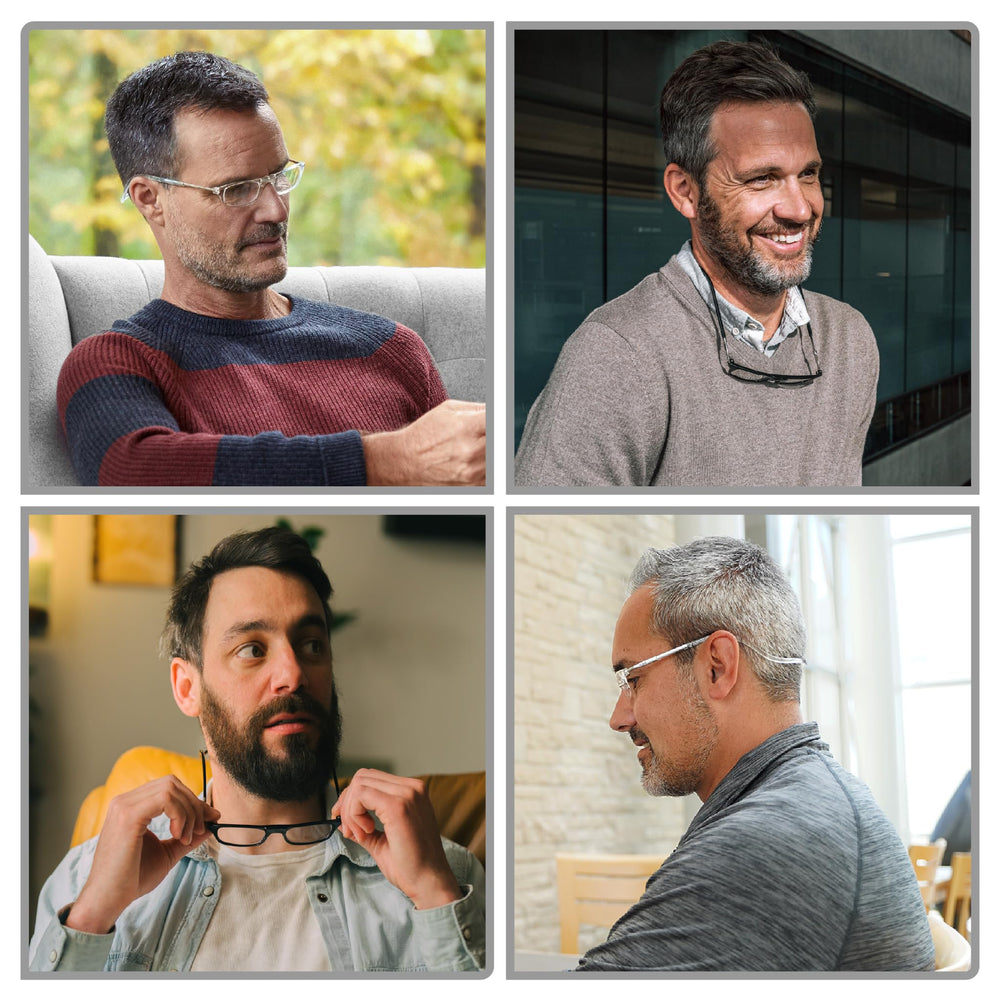 Clic image showing adjustable temples for personalized, comfortable fit benefit