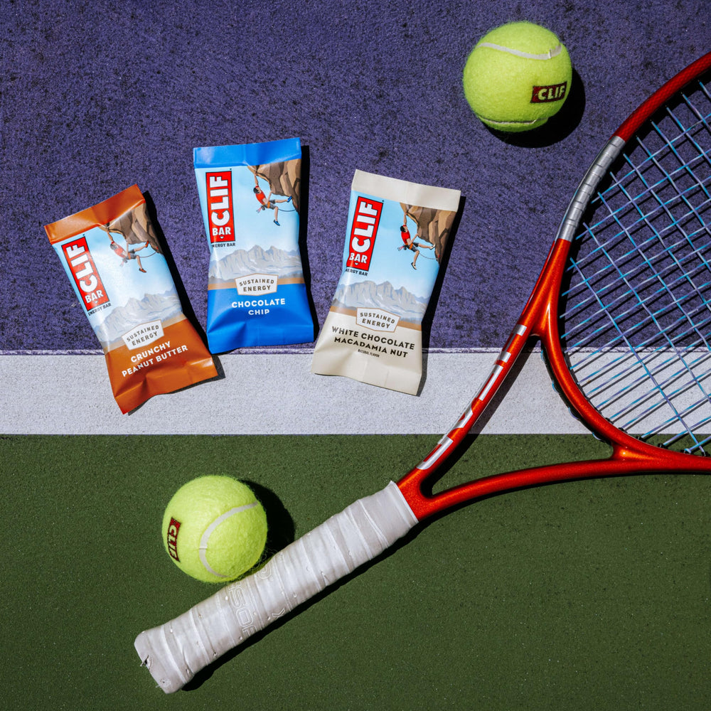 CLIF BAR bar inside a backpack ready for hiking to provide sustained calories
