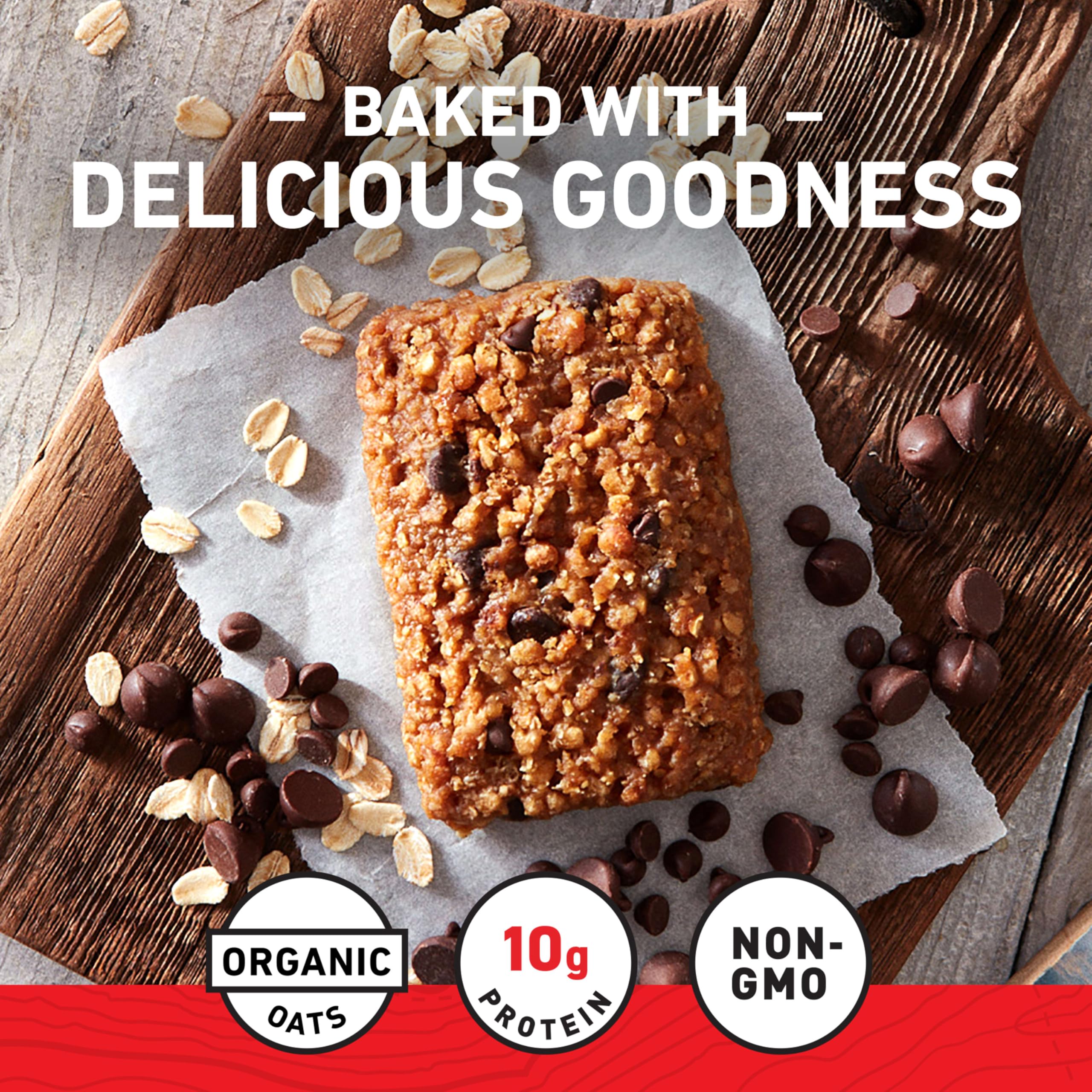 CLIF Bar held in hand to show size and easy portion for on-the-go energy