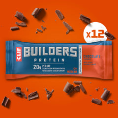 CLIF BUILDER'S close-up of crunchy chocolate texture and satisfaction