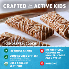 Clif Kid ZBar iced top detail showing frosting and cookie-like appeal for kids