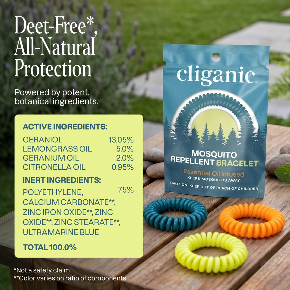 Cliganic opened band revealing infused core for natural aroma release