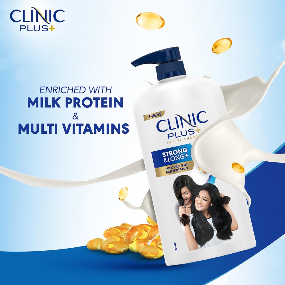 Clinic Plus milk protein ingredient close-up highlighting nourishment