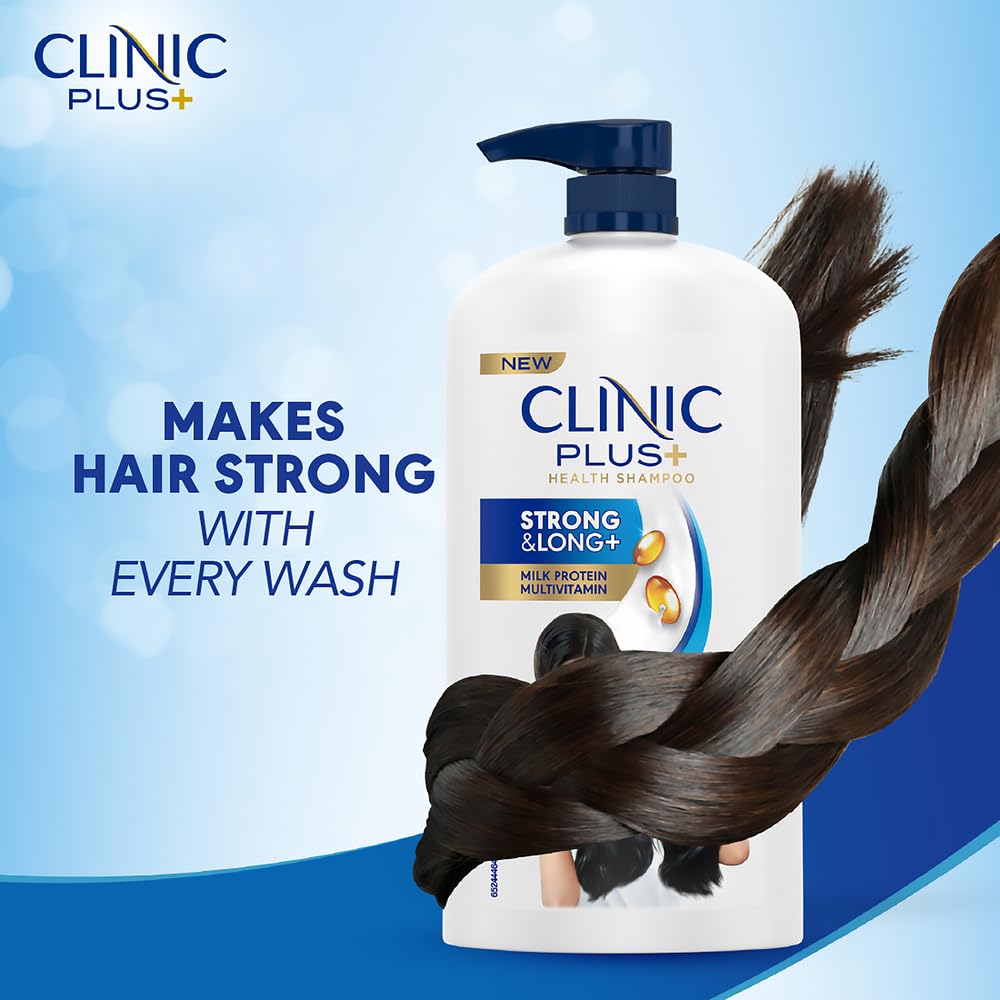 Clinic Plus shampoo texture on hand demonstrating smooth lather