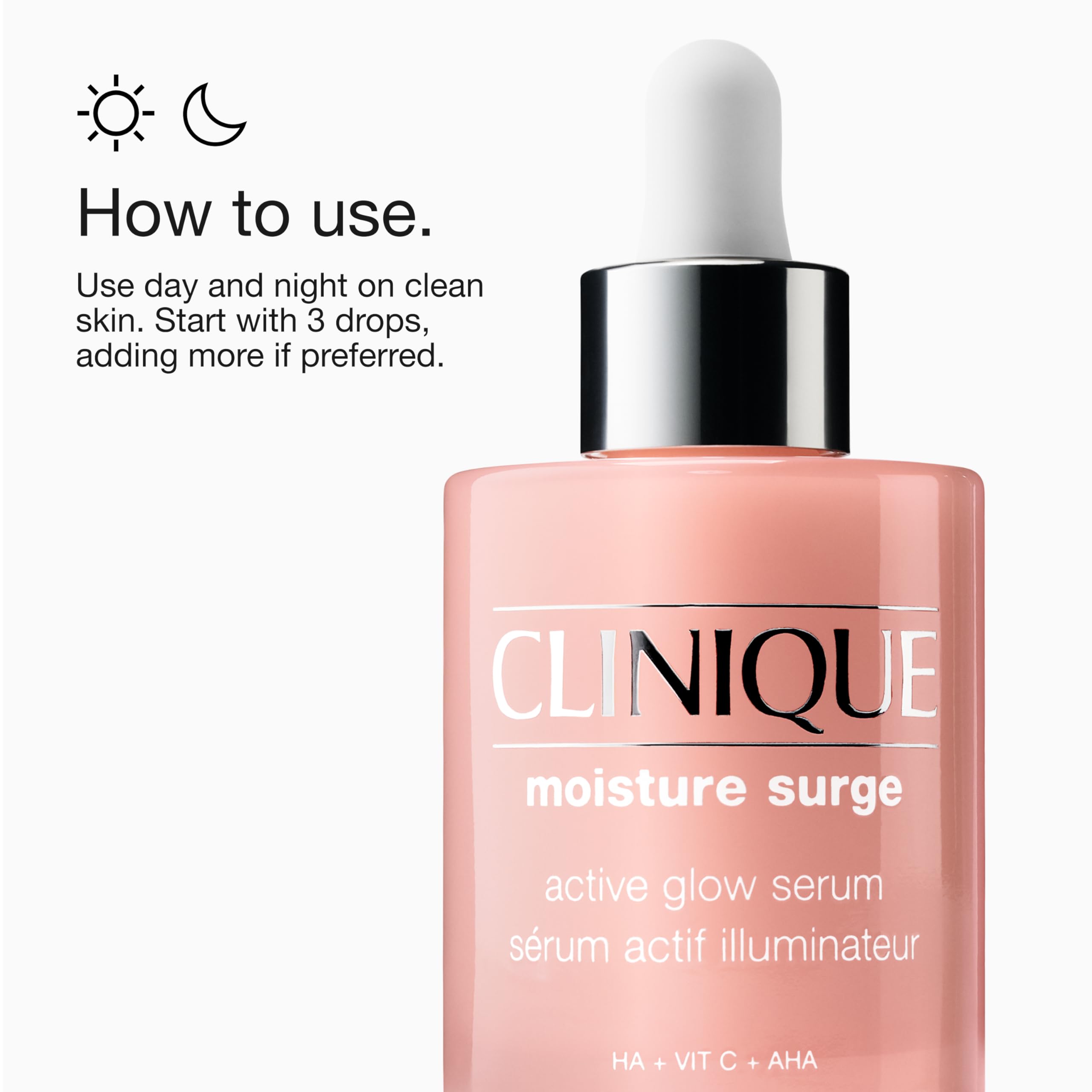 Clinique clinical graphic showing measured hydration and texture improvement