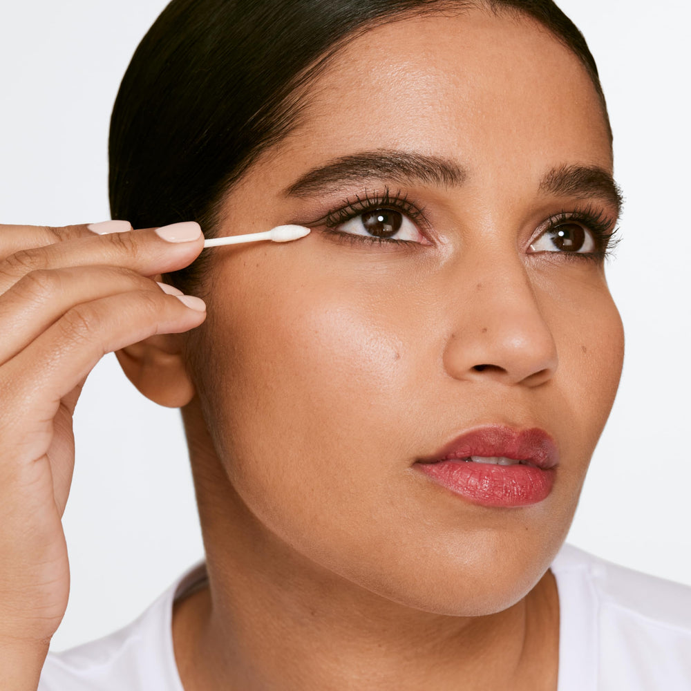 Clinique cotton pad with product applied for fast touch-up benefit