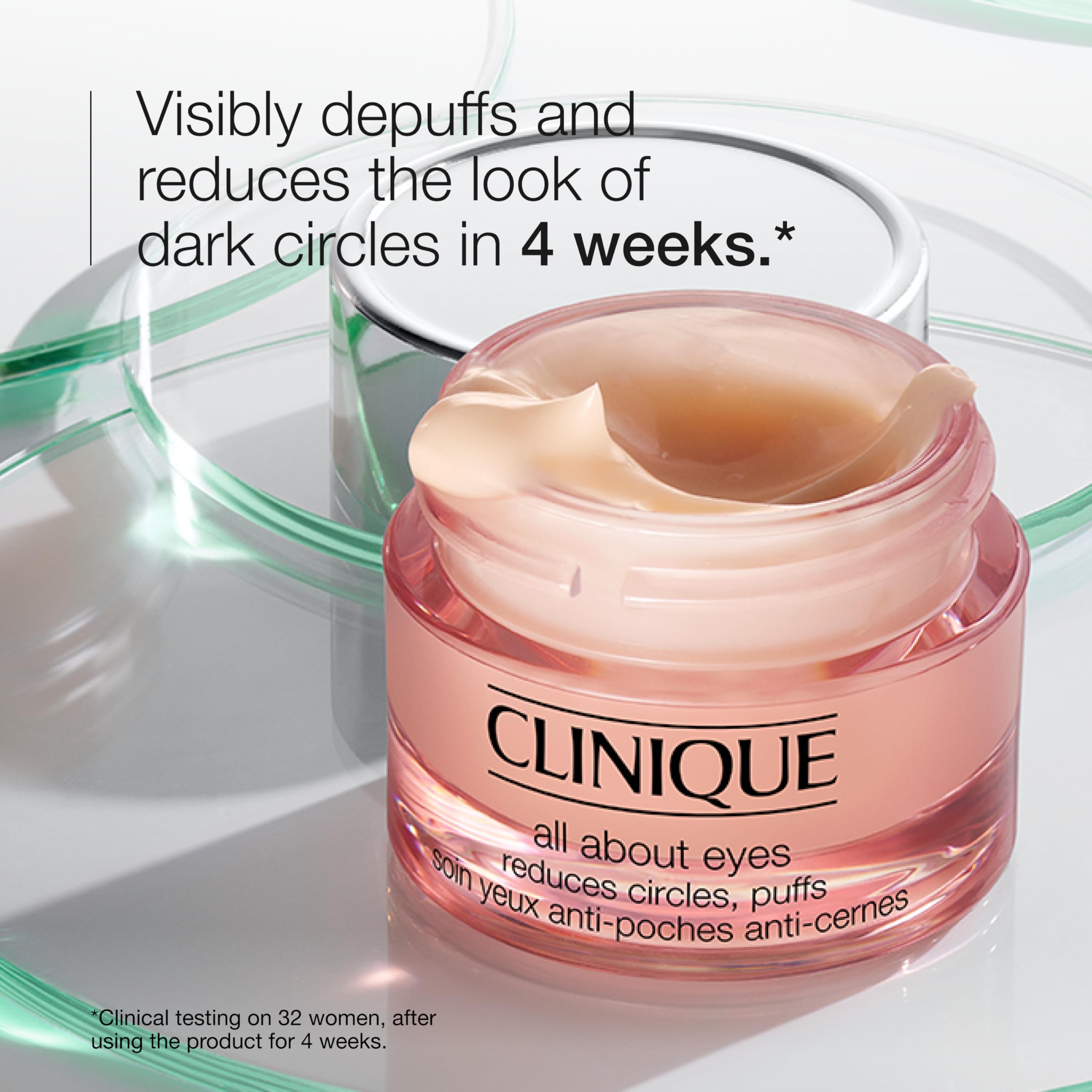 Clinique cream on fingertip ready to apply with easy-spread benefit