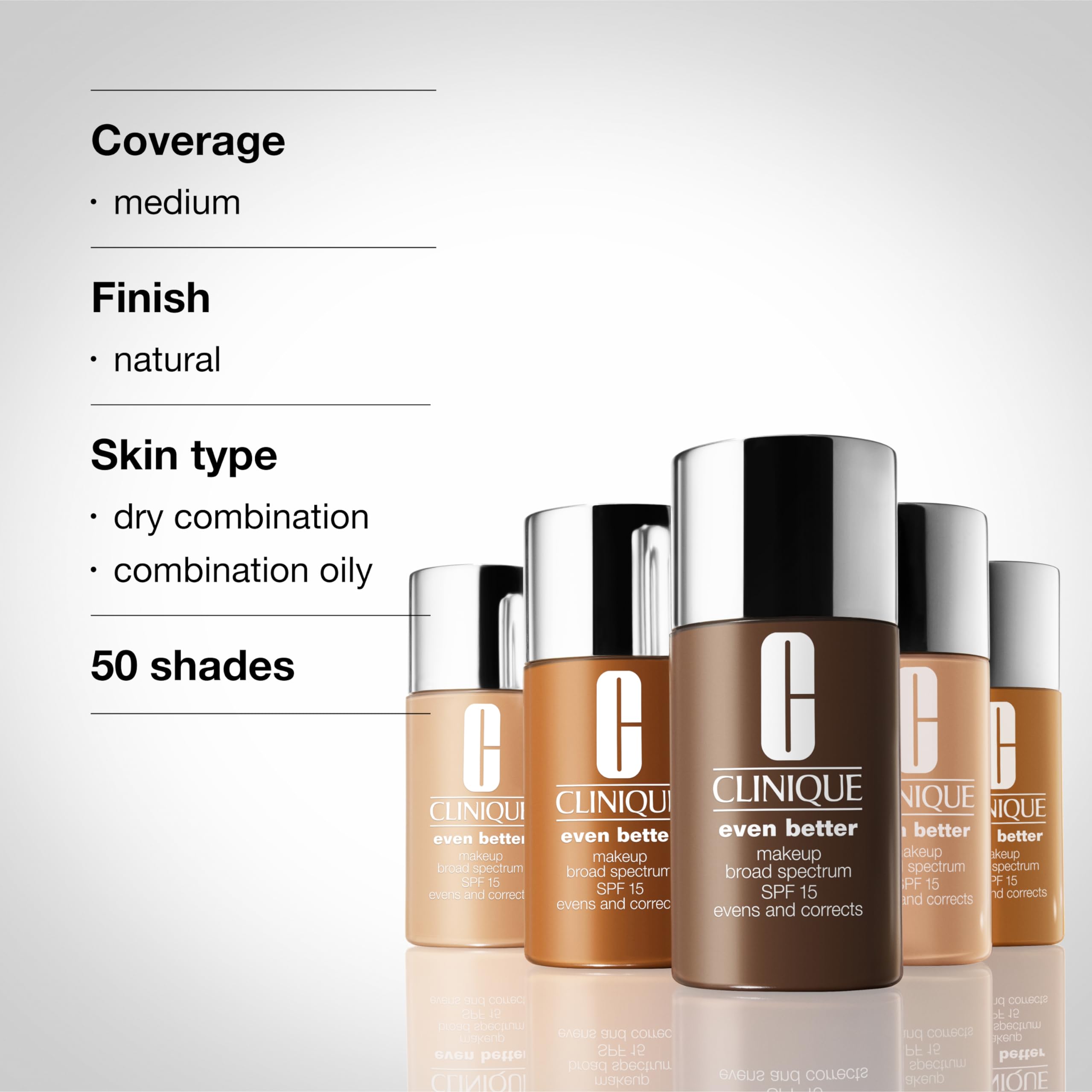 Clinique application with brush illustrating easy blending and a natural finish