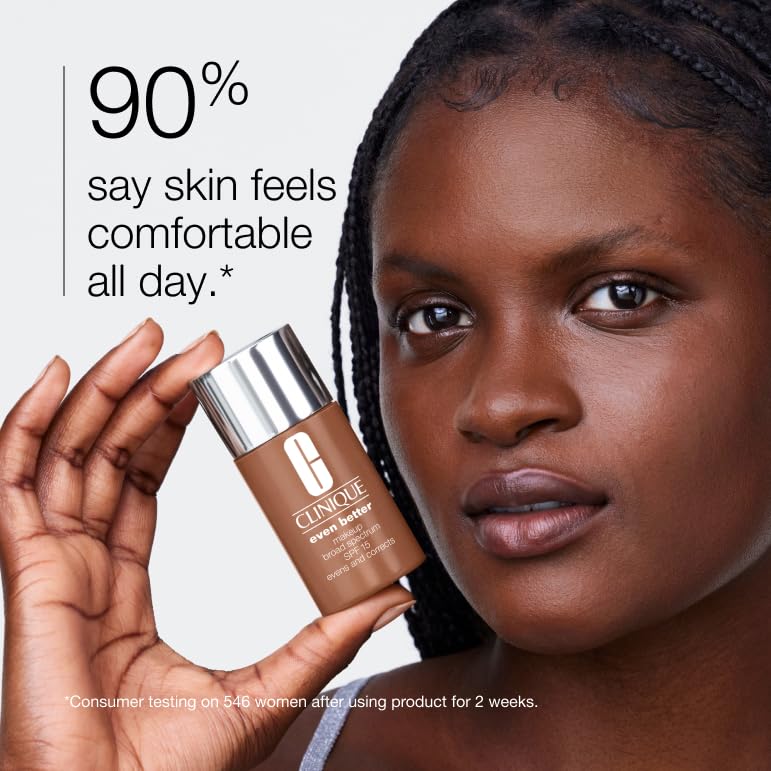 Clinique swatches on arm displaying multiple shades for accurate color matching