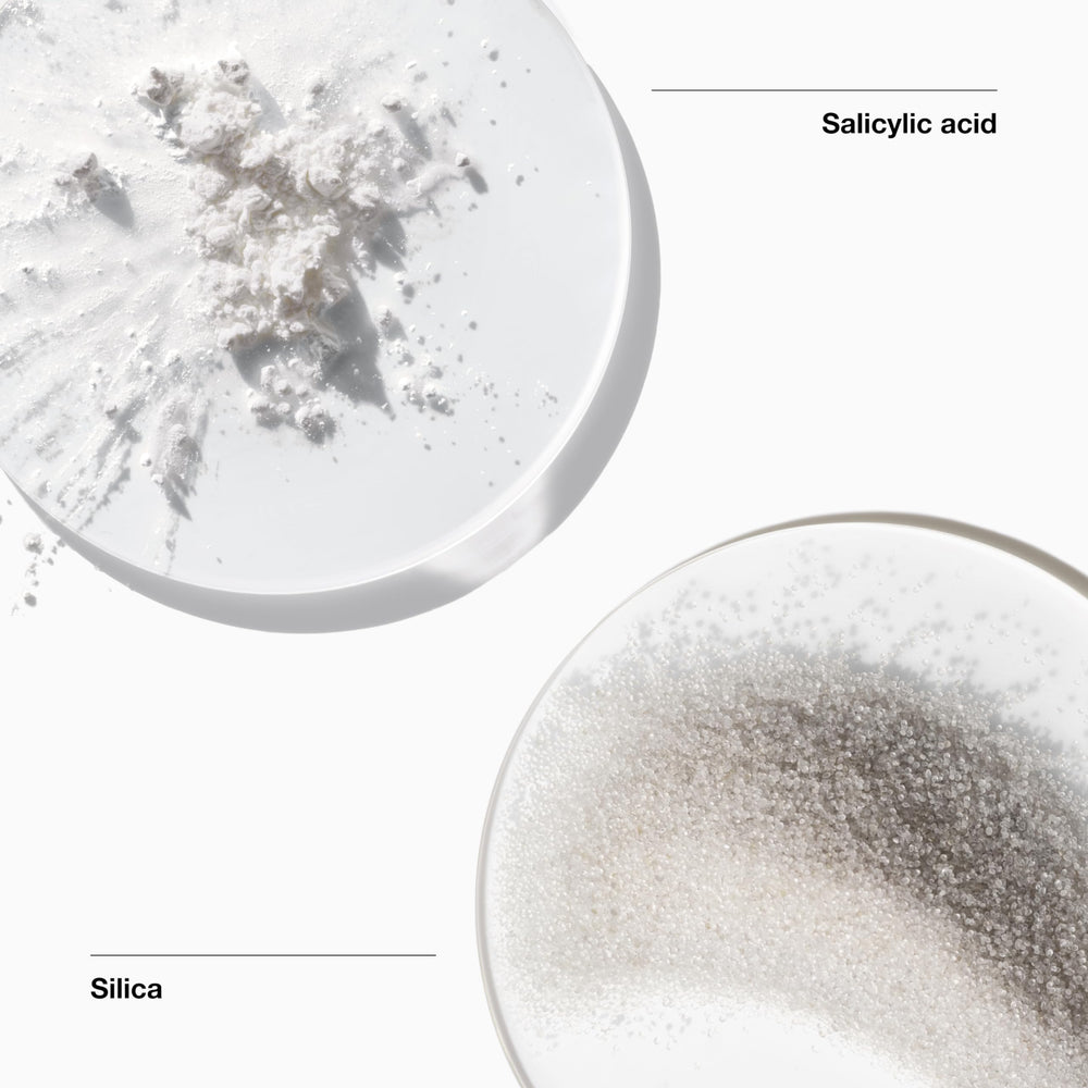 Clinique exfoliating face scrub pump dispense demonstrating easy application and controlled amount