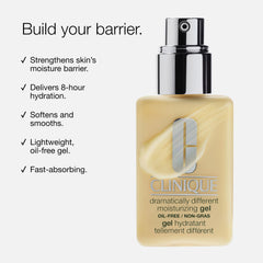 Clinique gel texture close-up illustrating lightweight feel and fast absorption benefit