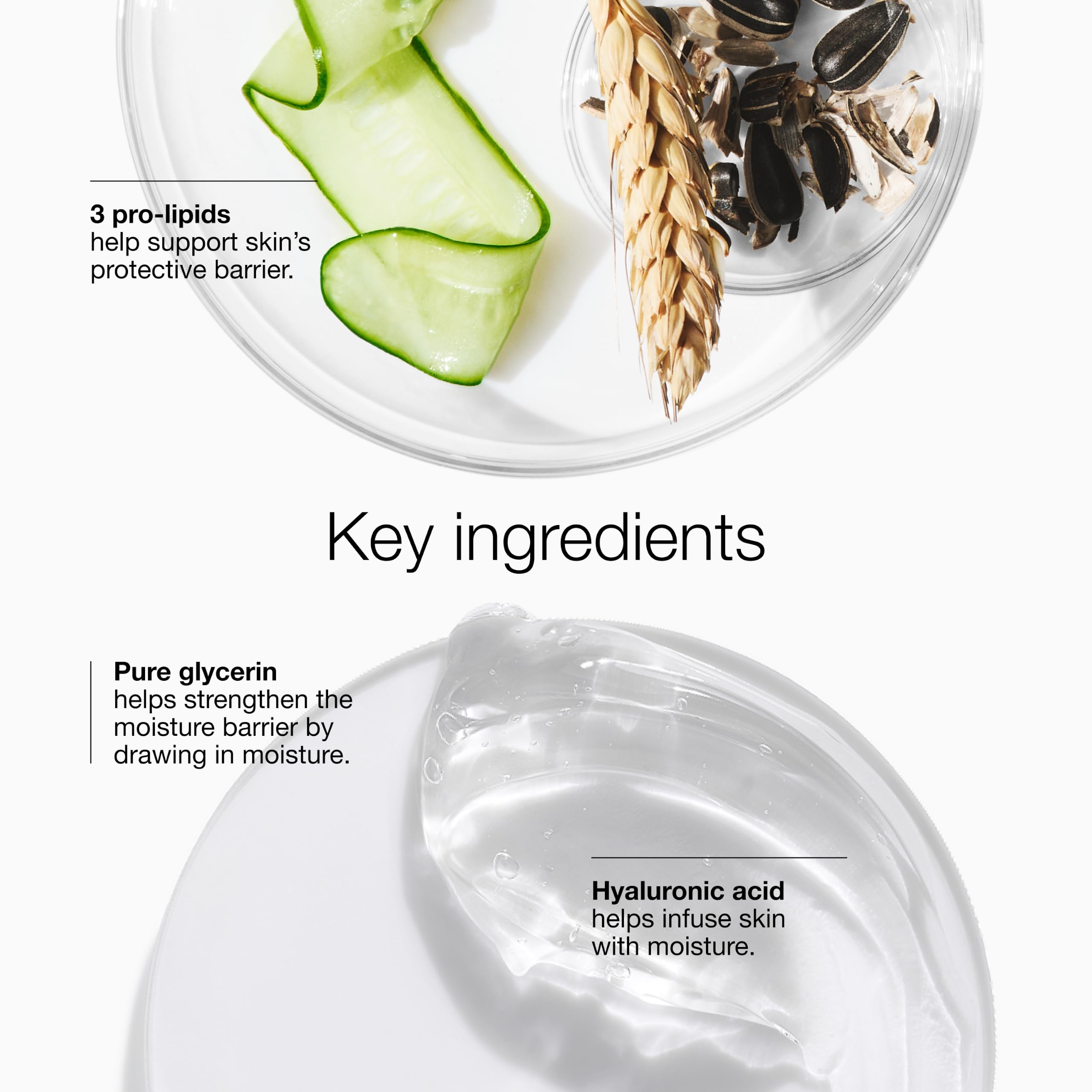 Clinique gel texture closeup showing lightweight consistency for fast absorption benefit