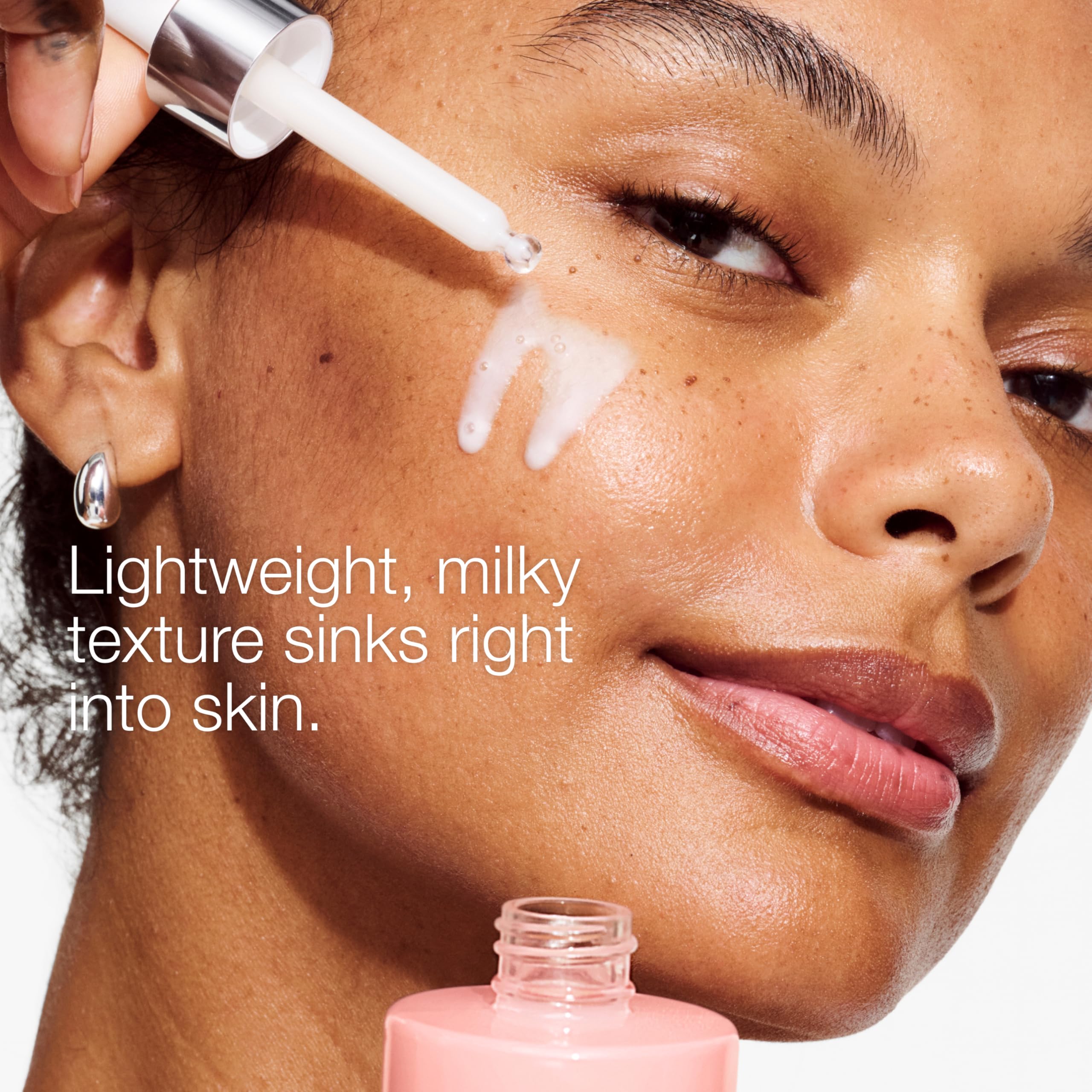 Clinique label ingredient list close-up showing lactic acid, hyaluronic acid
