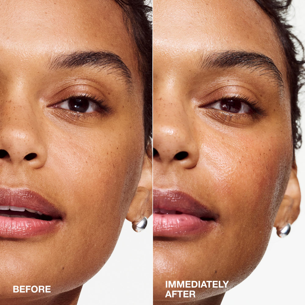Clinique milky texture close-up highlighting lightweight, hydrating finish