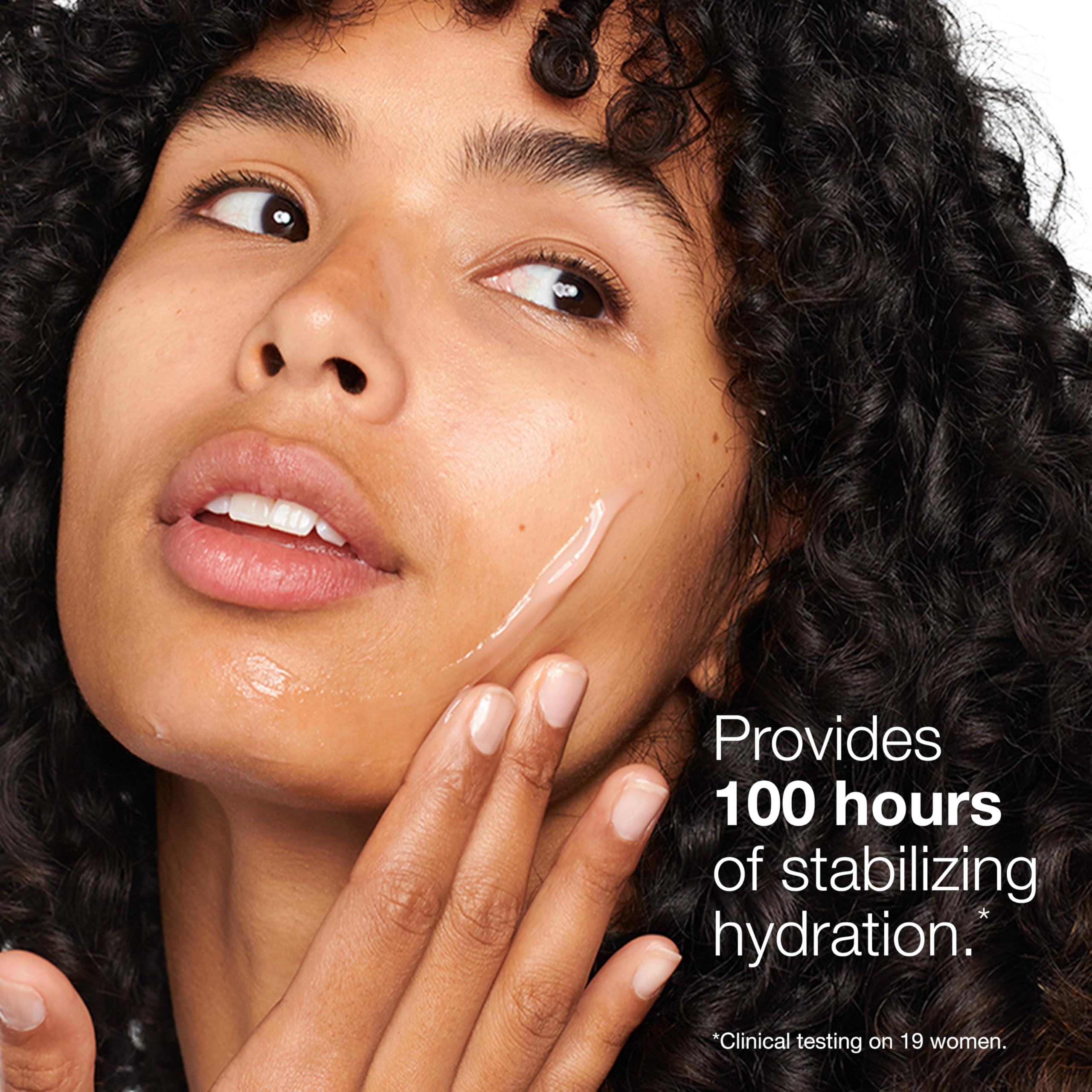 Clinique product being dispensed highlighting easy application