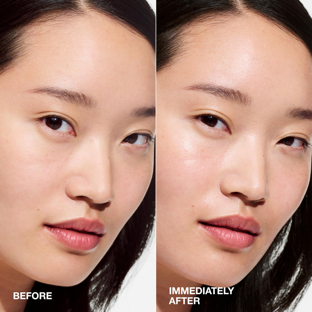 Clinique serum on fingertip demonstrating smooth application and absorption
