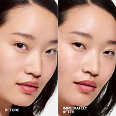 Clinique serum on fingertip demonstrating smooth application and absorption