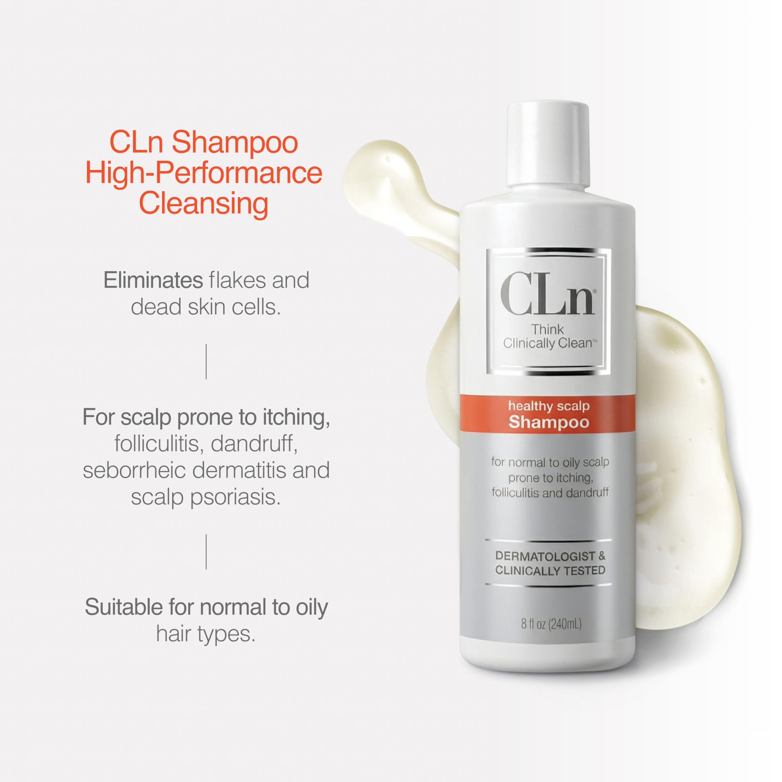 CLn applied to beard reducing oil and cleansing follicles
