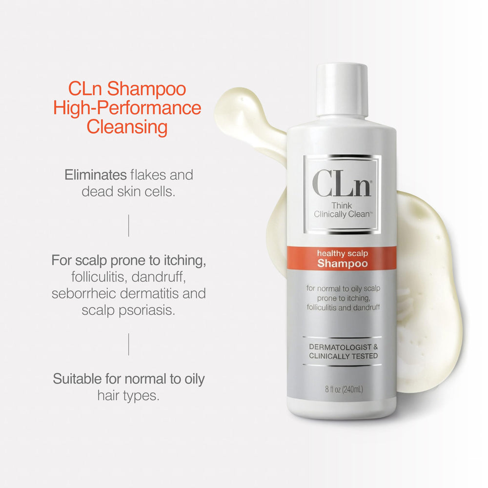 CLn applied to beard reducing oil and cleansing follicles