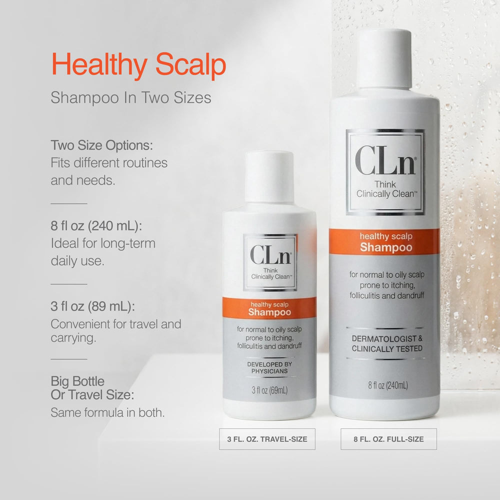CLn lather on scalp illustrating deep cleansing action