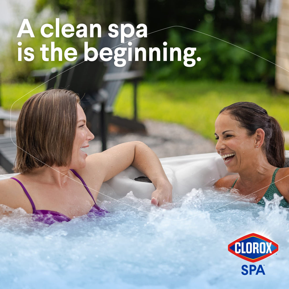 CLOROX Pool&Spa measuring scoop and dose guidance ensuring correct levels