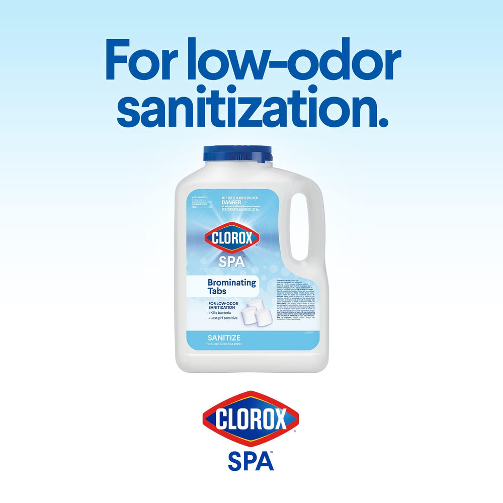 Clorox Pool&Spa label detail and usage directions for safe, correct dosing