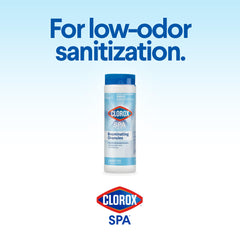 CLOROX Pool&Spa being added to hot tub showing even dispersion benefit
