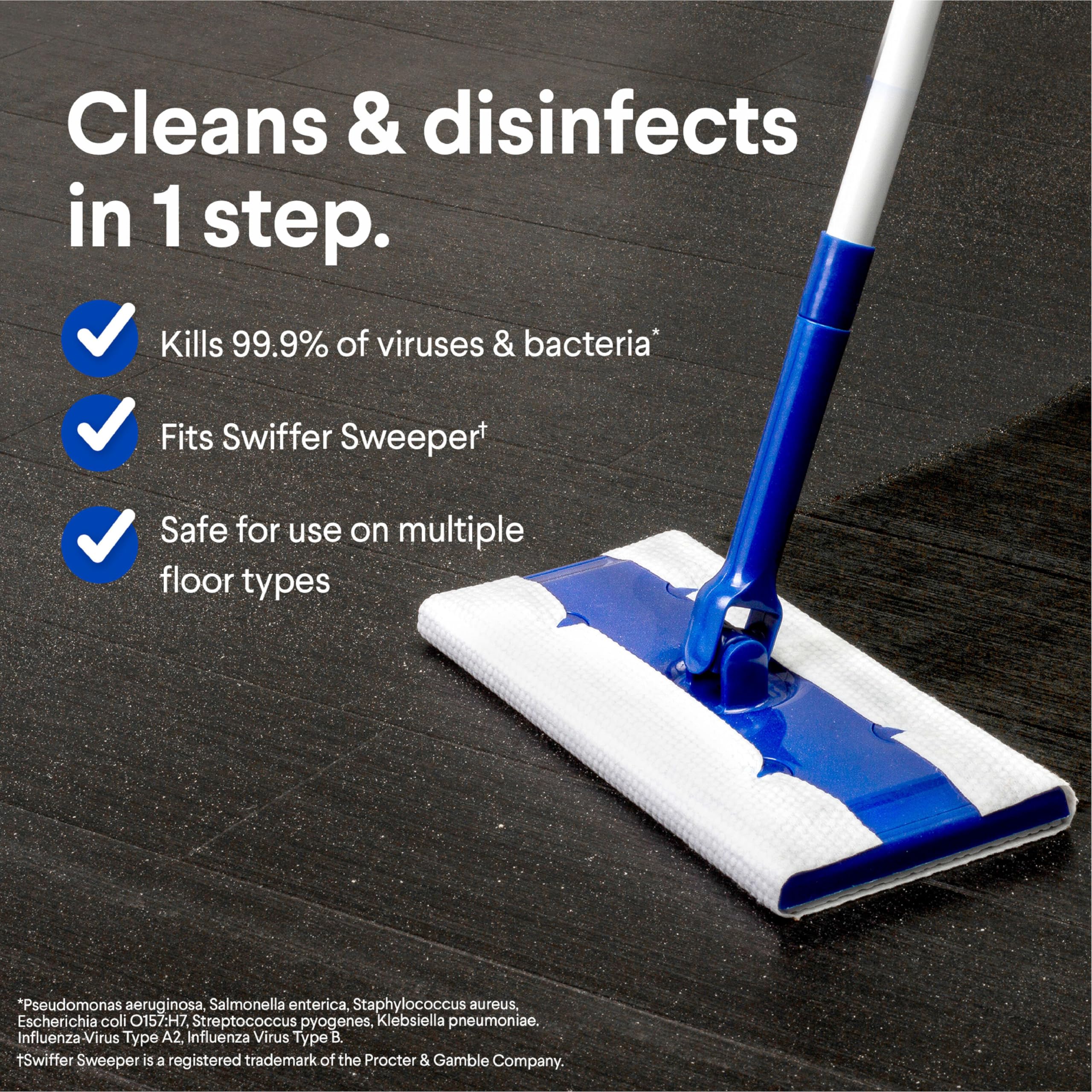 Clorox Scentiva pad held by hand to show actual size and refill convenience
