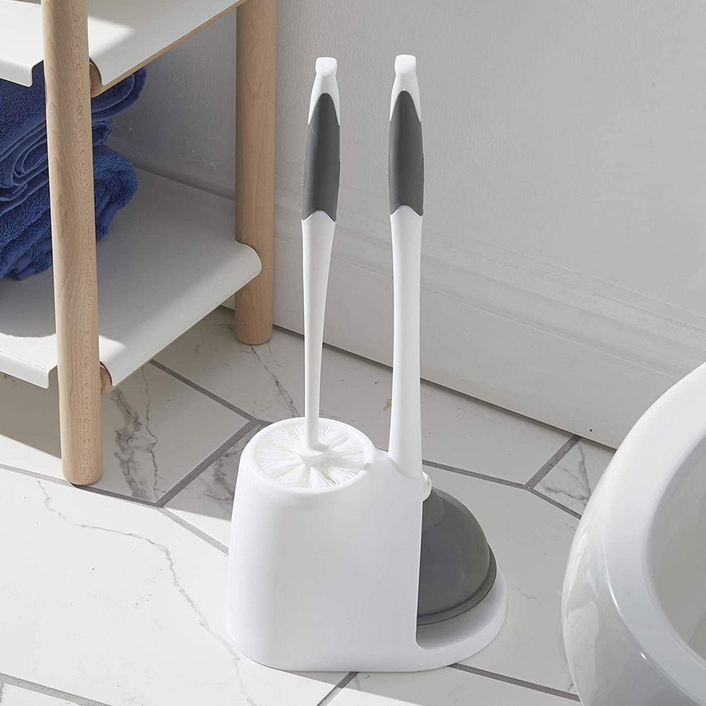 Clorox set beside a tile for scale to show compact footprint and easy fit