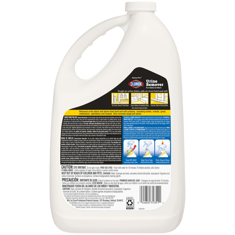 CloroxPro refill on custodial cart for commercial cleaning efficiency