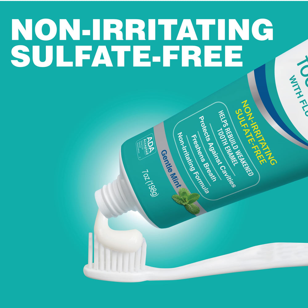 CloSYS label close-up listing fluoride and ADA seal for cavity protection