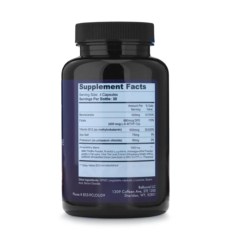 CLOUD9 BY REBOUND capsule close-up highlighting smooth coating and easy swallowing