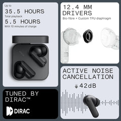 CMF BY NOTHING earbud worn left-side profile showing secure fit and comfort for active use